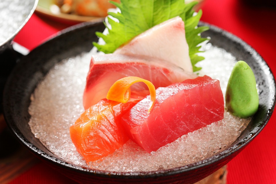 Sashimi di pesce a Kyoto